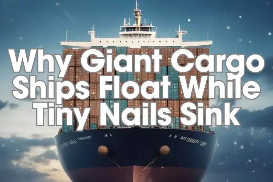 Why Giant Cargo Ships Float While Tiny Nails Sink An Explanation