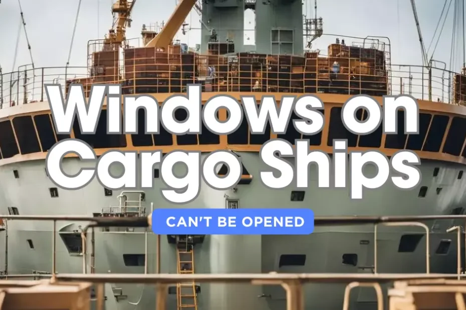 Windows on Cargo Ships Can't Be Opened